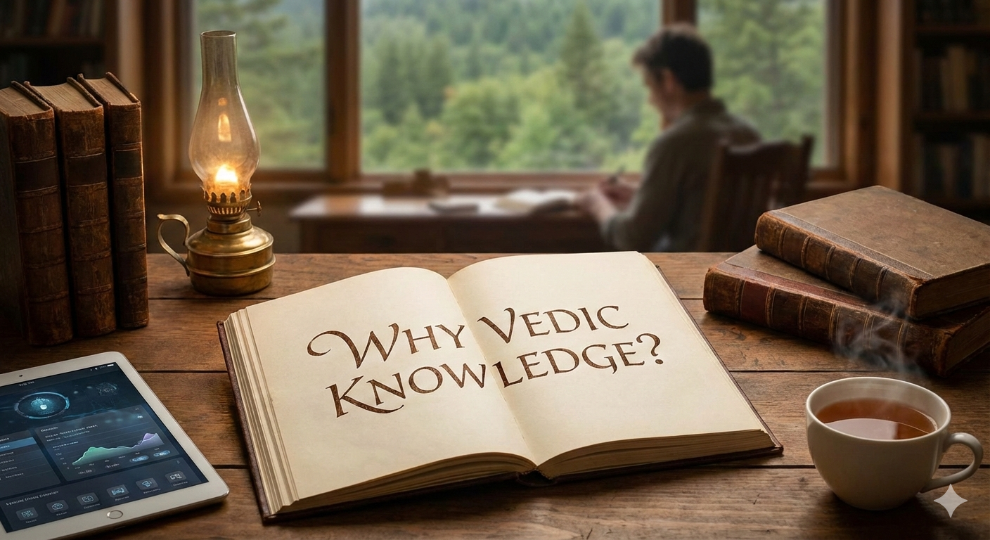 You may well ask Why Vedic knowledge?